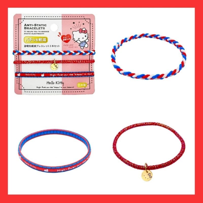แท้ 100% สร้อยข้อมือกันไฟฟ้าสถิต Sanrio anti-static bracelets กำไลข้อมือ สร้อยข้อมือ รูปที่ 3