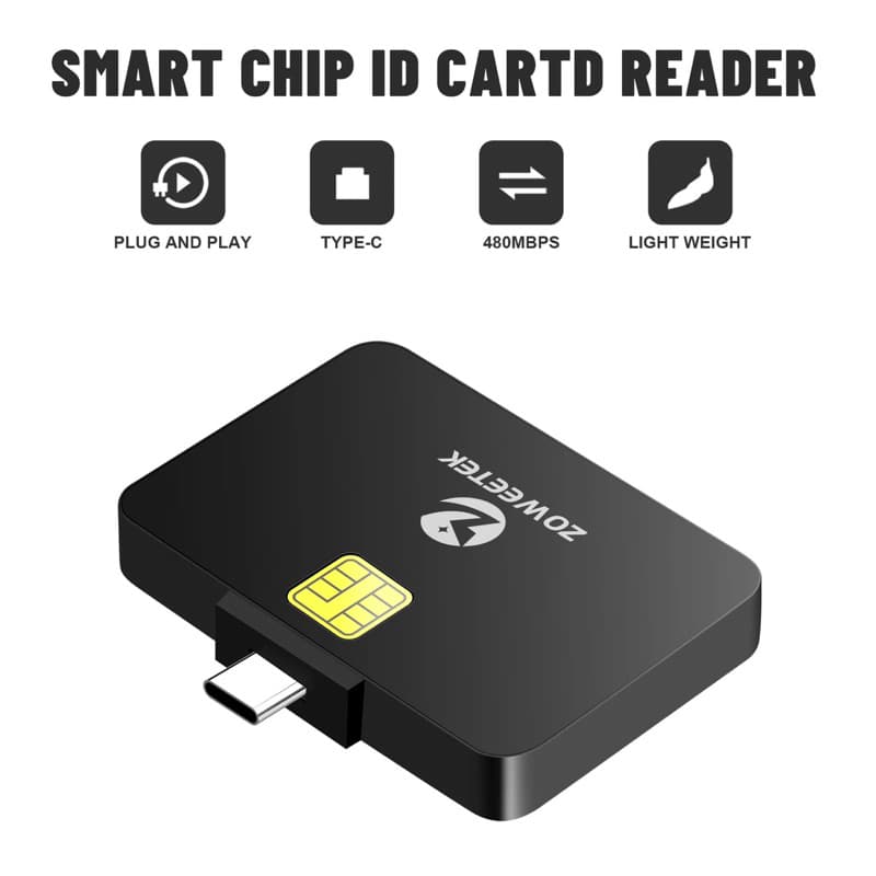 เครื่องอ่านบัตรประชาชนสำหรับมือถือ แอนดรอยด์ Type C Smart Card Reader For Android รูปที่ 2