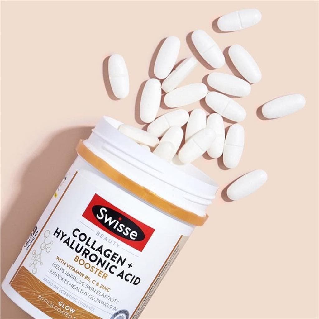 Swisse Collagen+Hyaluronic Acid 80 เม็ด คืนความเปล่งปลั่ง ชุ่มชื้นและมีออร่าขาวใส EXP06/2027 รูปที่ 9