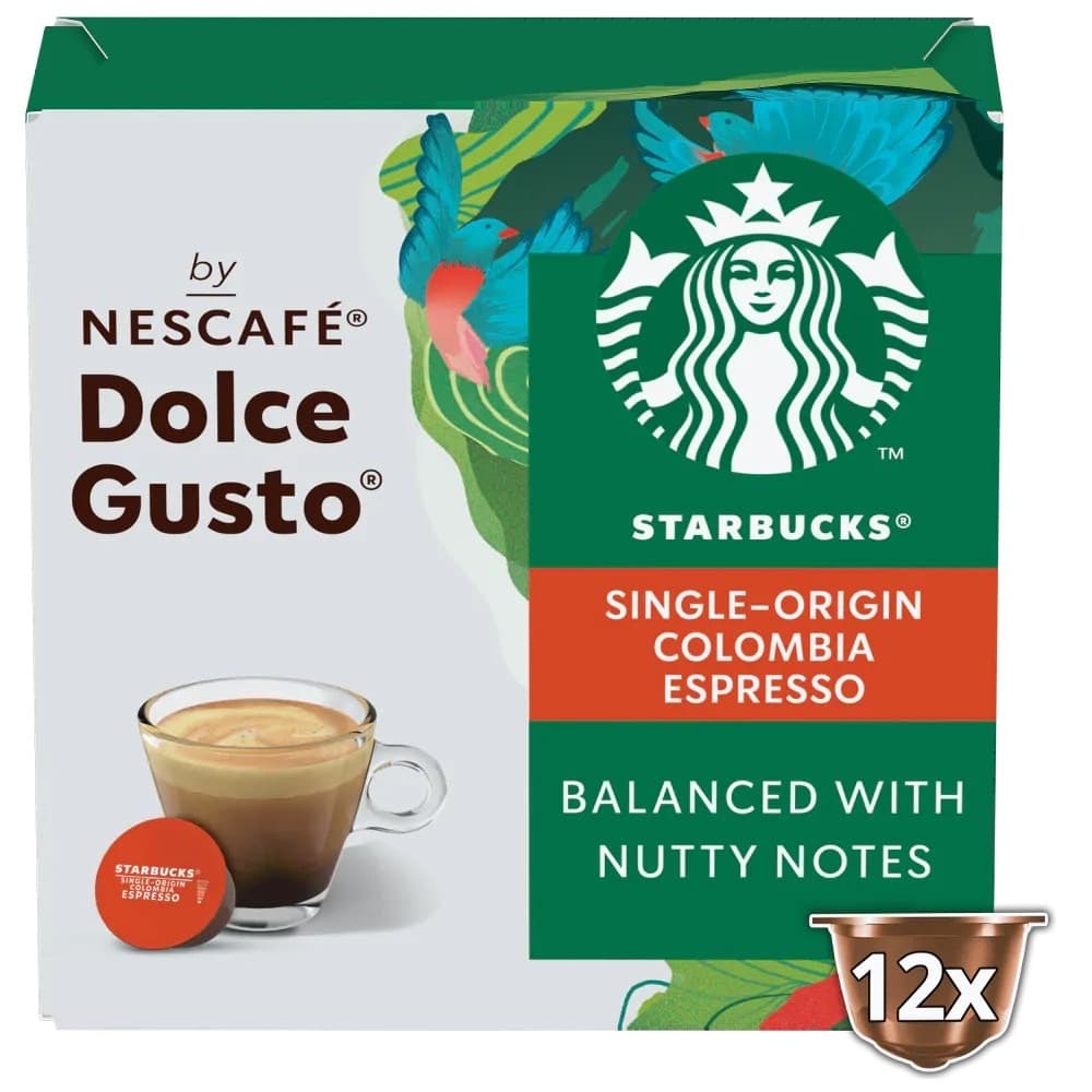 STARBUCKS BY NESCAFE DOLCE GUSTO Single-Original Colombia สตาร์บัค โดลเช่ กุสโต้ ซิงเกิ้ล ออริจินัล โคลอมเบีย รูปที่ 2