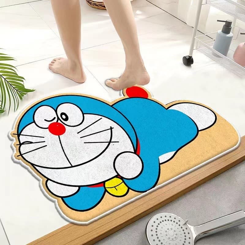 E-item พรมเช็ดเท้าผ้ากำมะหยี่ กันลื่น ซึมซับน้ำ แห้งไว นุ่ม สบายเท้า ปูพื้น ลายการ์ตูน A314 รูปที่ 8