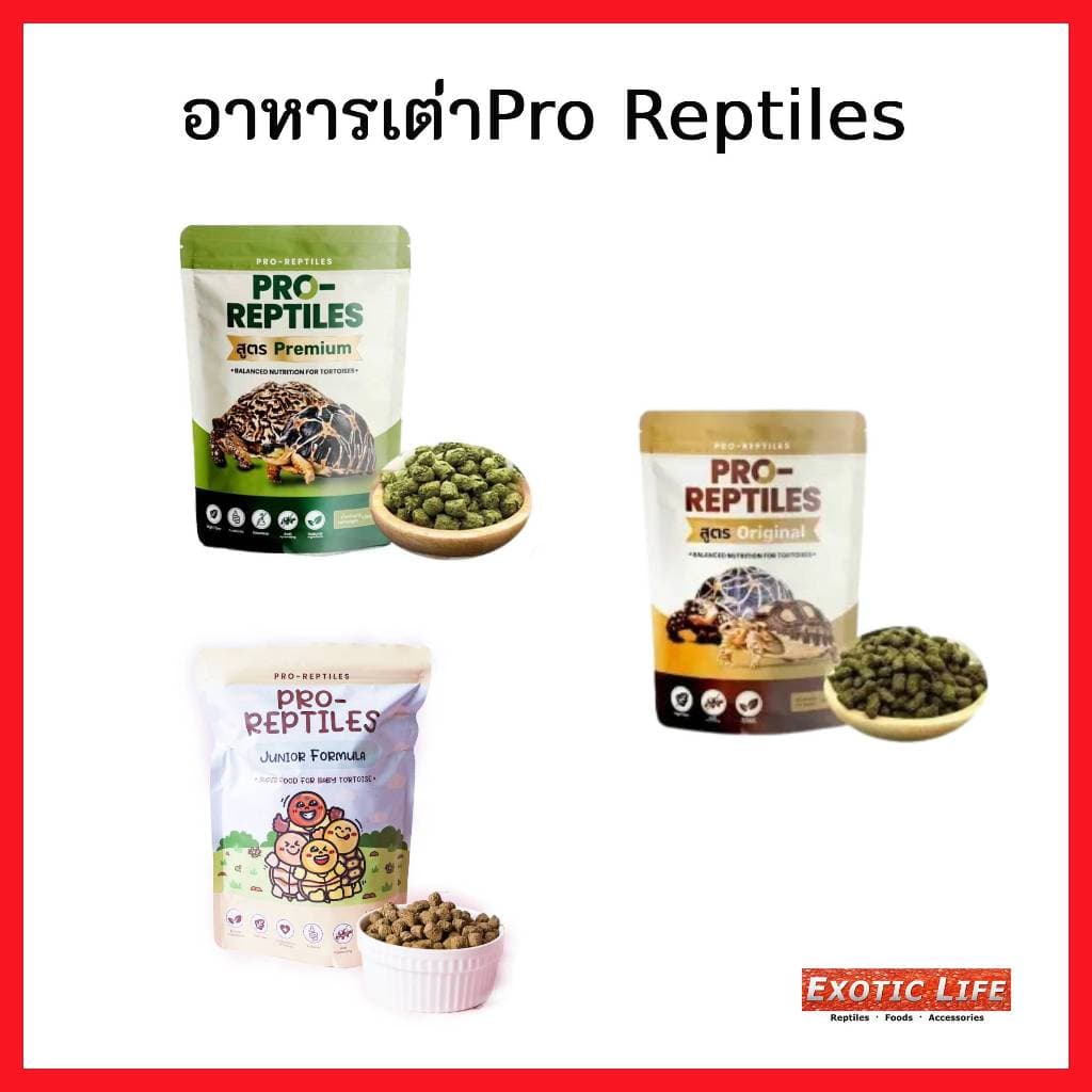 อาหารเต่า Pro-Reptiles เกรด Premium มี 3 สูตร ขนาด 1 กิโลกรัม และ 400กรัม รูปที่ 1