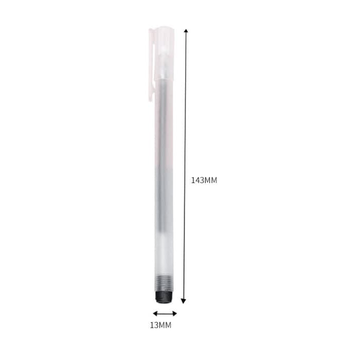 แท่งขุ่น ปากกาเจล แบบเรียบ S0331 หมึกเยอะสุดคุ้ม แบบปลอก ขนาด 0.5mm มี3สีให้เลือก ปากกา รูปที่ 6