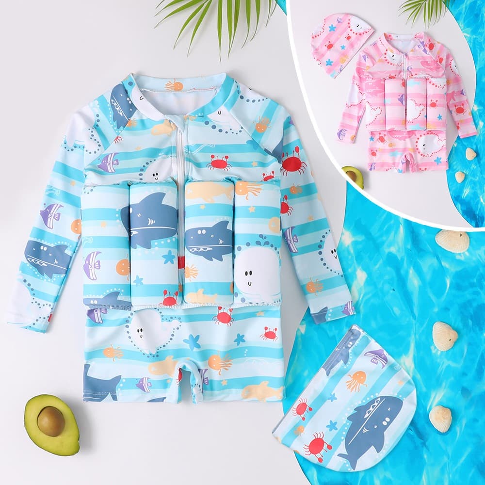NT Baby - 053 (บริการส่งด่วนกรุงเทพฯ) ชุดว่ายน้ำเด็ก ชุดว่ายน้ำเด็กมีชูชีพในตัว ชุดว่ายน้ำลอยน้ำ เด็กผู้ชายเด็กผู้หญิง