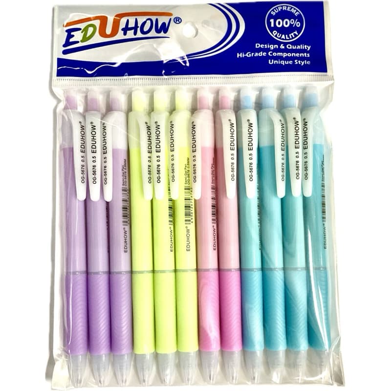 ปากกา ลูกลื่น EDUHOW No.OG-5676 หัว 0.5 หมึกสีน้ำเงิน รูปที่ 2