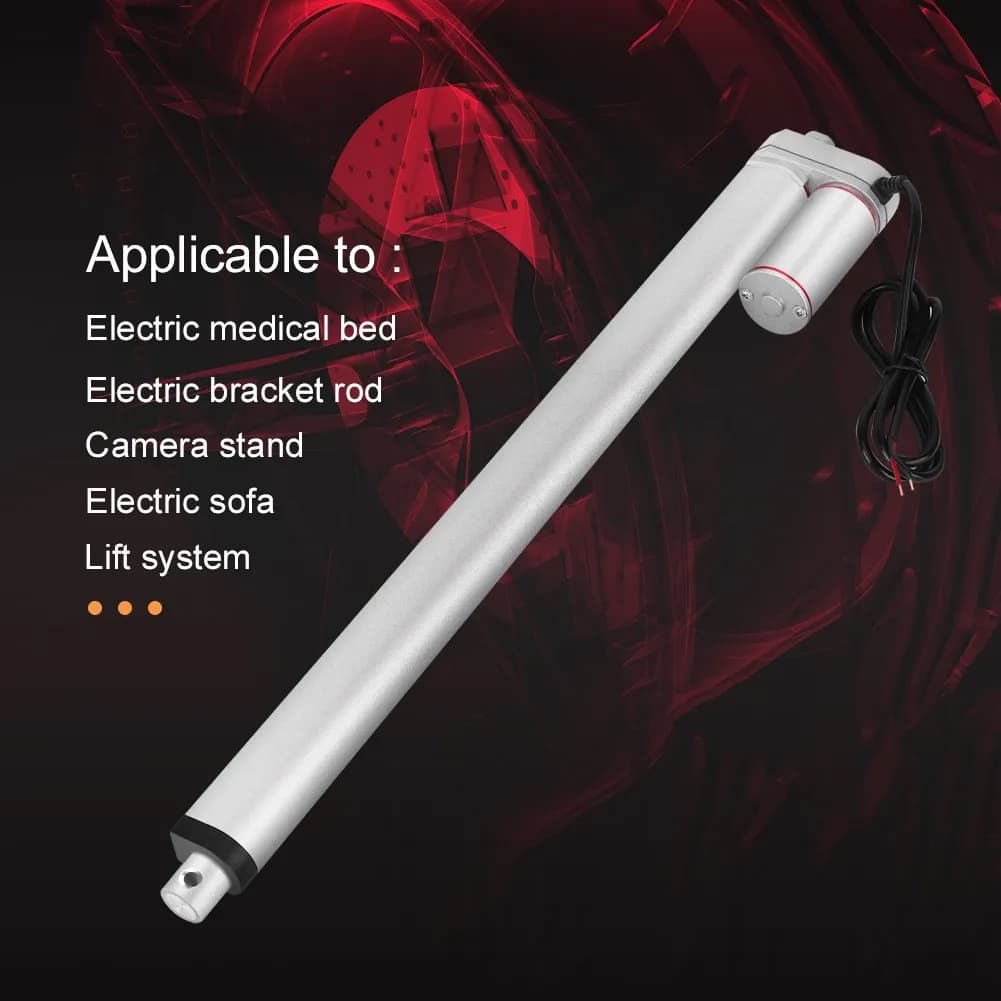 มอเตอร์แกนชัก Linear actuator กันน้ำ IP 65 DC 12V 1000N ตัวกระตุ้นเชิงเส้น ยกสูงสุด 400 มม. จังหวะมอเตอร์ไฟฟ้าสำหรับรถยน รูปที่ 7