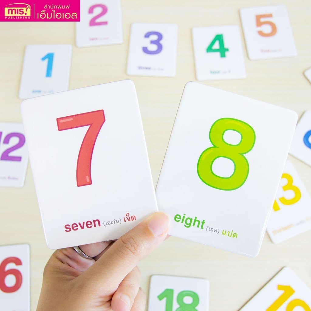Flash Cards : Number 1-20 แฟลชการ์ดเรียนรู้ตัวเลข 20 ใบ ขนาดกะทัดรัด รูปที่ 7