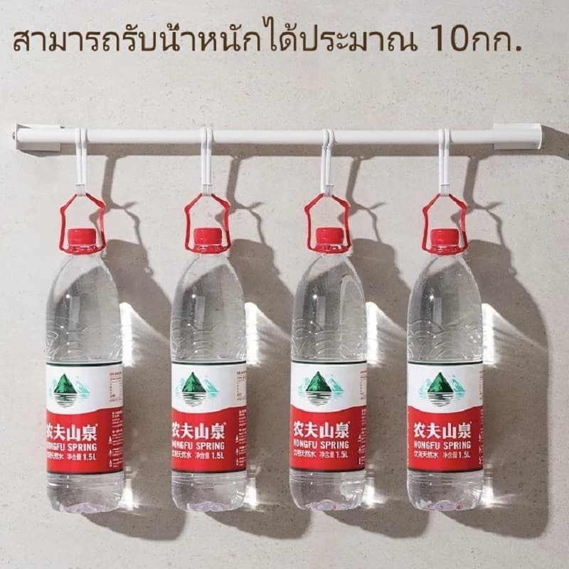 ตะขอแขวนติดผนัง หมุนได้ ตะขอติดผนัง ที่แขวนของอเนกประสงค์ ที่แขวนติดผนังไม่ต้องเจาะ ATTCH รูปที่ 6