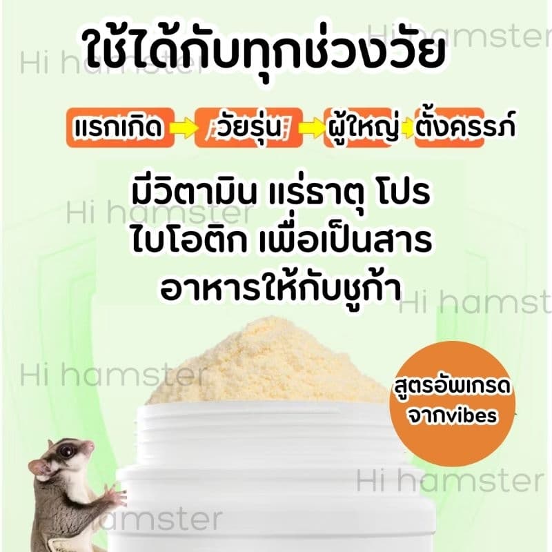 VIBES ผงอาหาร HPWรสน้ำผึ้ง สำหรับชูการ์ ชูก้า ปราศจากน้ำตาลและนมผง รูปที่ 3