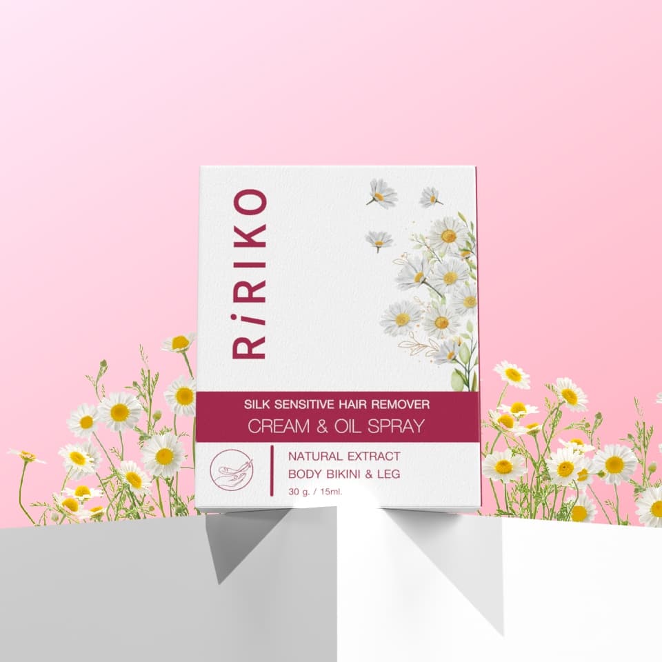 RIRIKO SILK SENSITIVE HAIR REMOVER CREAM & OIL SPRAY ผลิตภัณฑ์กำจัดขน รูปที่ 2