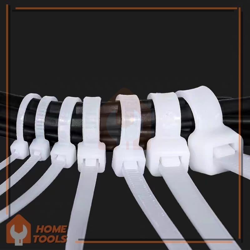 Cable Ties ทนทาน สายเคเบิ้ลไทร์ ที่รัดสายไฟ วัสดุคุณภาพสูง ใช้งานง่าย เครื่องมือและอุปกรณ์ สายรัดพลาสติก รูปที่ 7