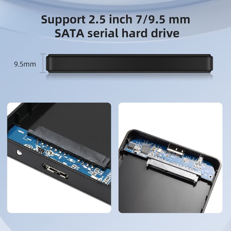 Actual กล่องใส่ HDD USB 3.0 External Box Hard Drive 2.5 กล่องใส่ฮาร์ดดิส External Hard Drive Enclosure Box รูปที่ 7