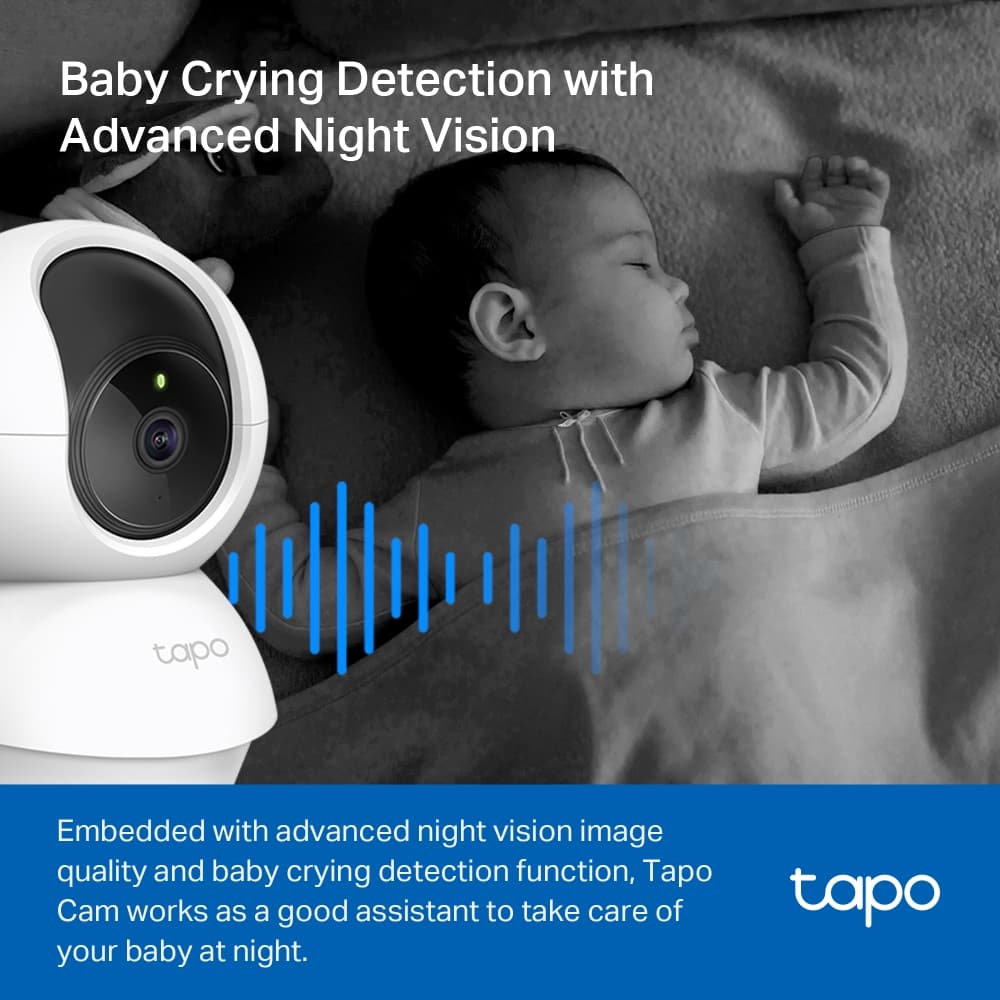กล้องวงจรปิด WiFi หมุนได้ TP-Link Tapo C200C 1080P Full HD Night Vision ดูผ่านมือถือ รูปที่ 6