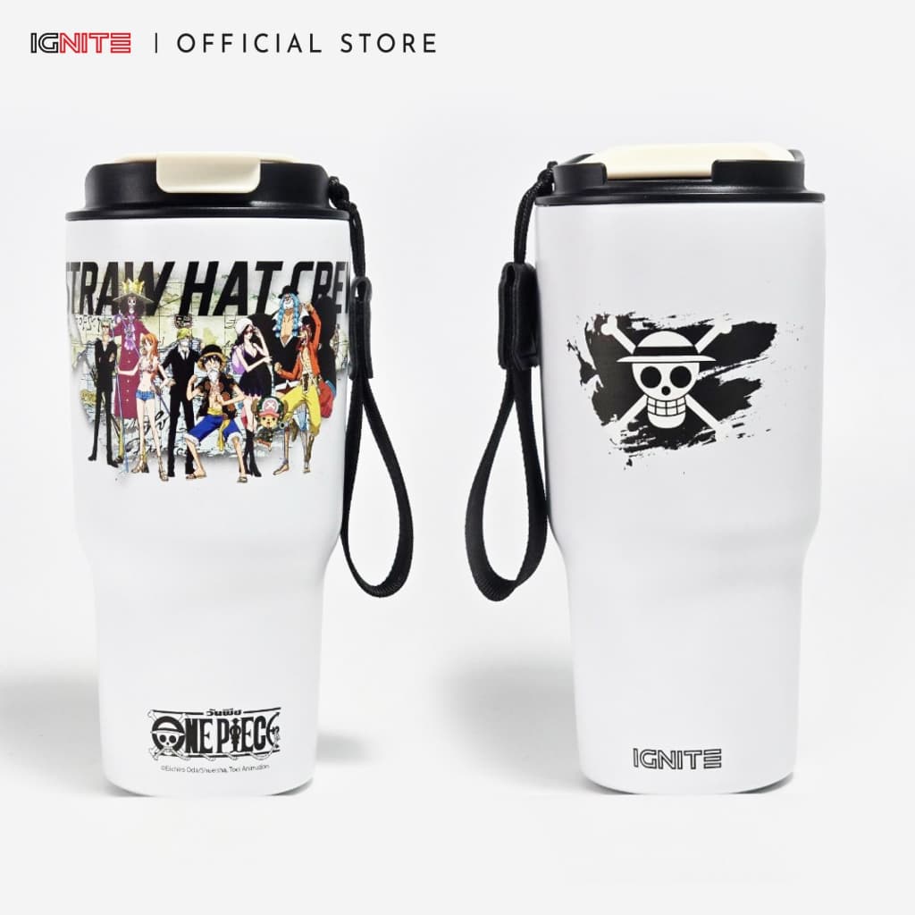 ONE PIECE : Tumbler แก้วน้ำสแตนเลสวันพีซ Stainless steel วันพีซ ลูฟี่ Size 20 oz. ลิขสิทธิ์แท้ 100% รูปที่ 2
