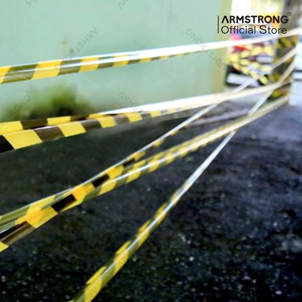 เทปกั้นเขต เทปพลาสติก Armstrong ใช้กั้นเขต กั้นพื้นที่ / Barricade Tape รูปที่ 4