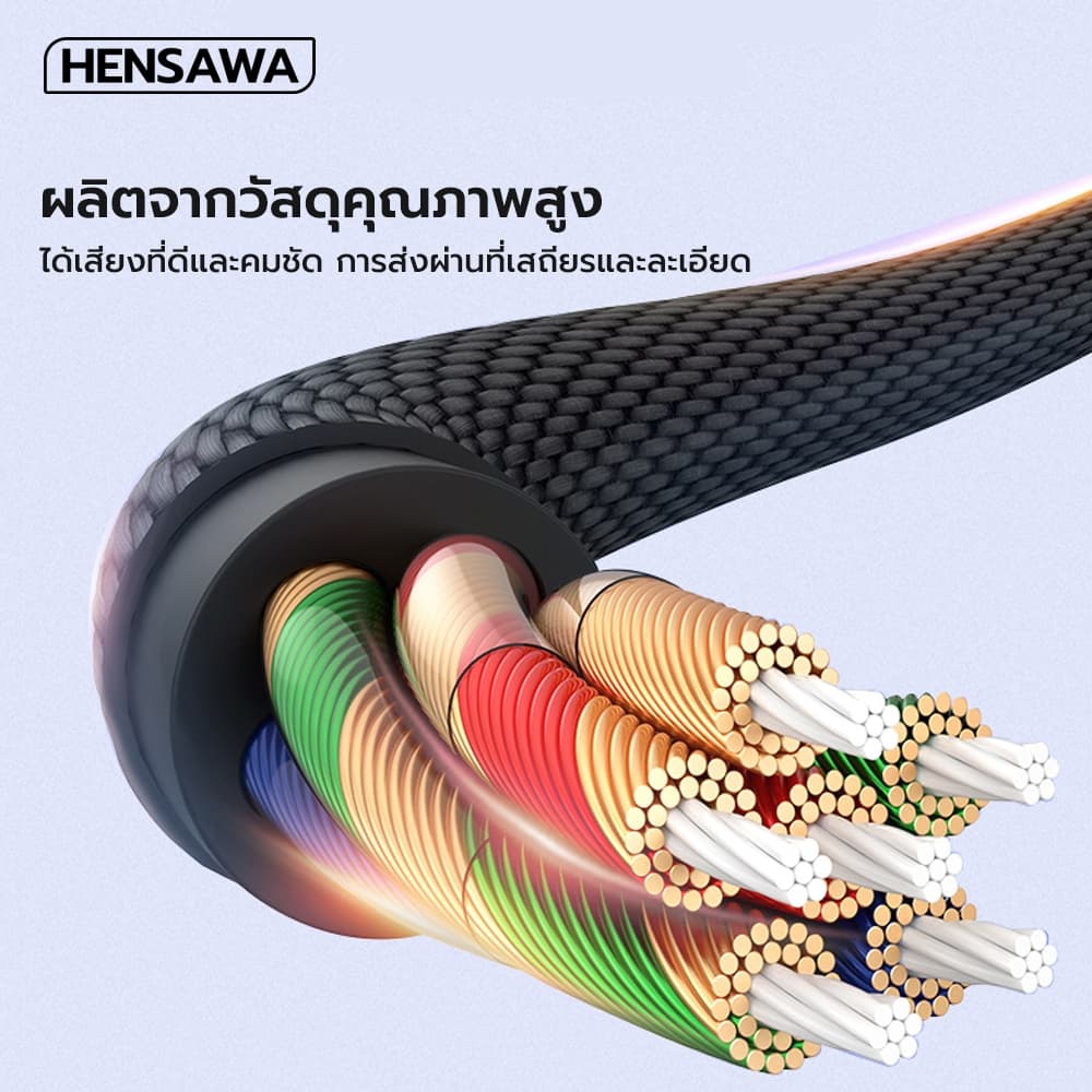 HENSAWA รุ่น AD169 USB C to 3.5mm Headphone Adapter with DAC Chip 16Bit/48KHz Hi-Res Hifi รูปที่ 6