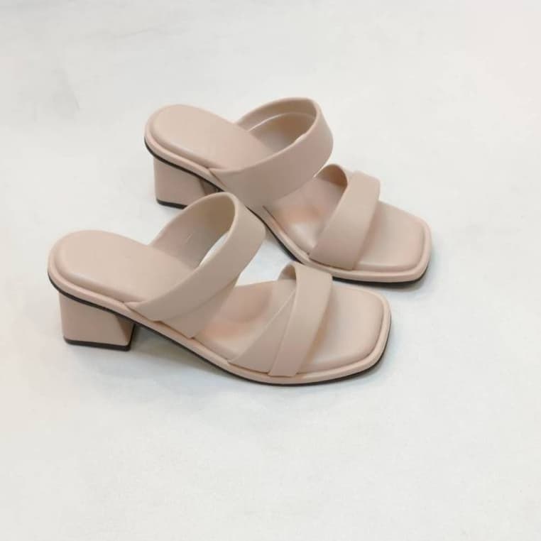 New!!!! รองเท้าส้นสูง 2.5 นิ้ว พื้นรองเท้านิ่ม หนัง PU อย่างดี แบบสวมใส่สบายมาก ผลิตในไทย รูปที่ 8