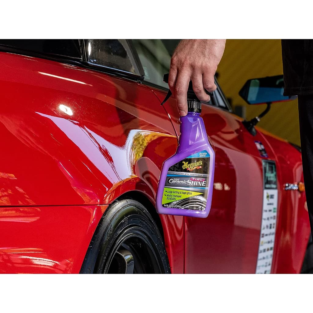 Meguiar's G230416 Hybrid Ceramic Tire Shine สเปรย์เคลือบเงาแก้มยาง เมกไกวส์ ไฮบริด เซรามิก ยางเงา ยางดำ รูปที่ 7