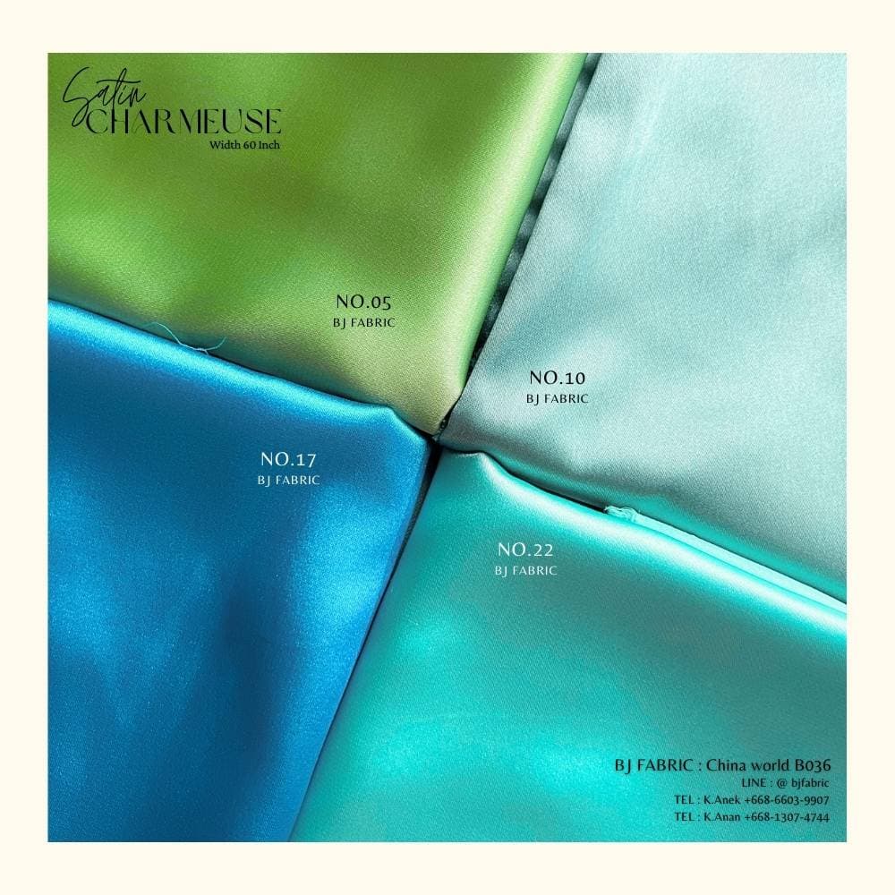 ผ้าซาตินซามูส สวยแบบงานแบรนด์ในไอจี หน้ากว้าง 58"-60" ขายปลีกไม่มีขั้นต่ำ เนื้อเงาสวย สัมผัสนุ่มลื่น รูปที่ 5