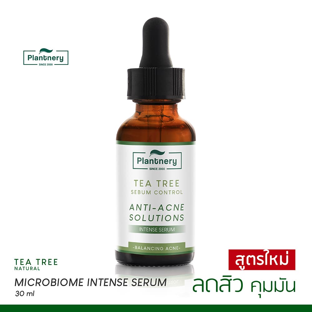 Plantnery Tea Tree เซรั่มที ทรี แพลนท์เนอรี่ ที ทรี แอคเน่ ไมโครไบโอม อินเทนซ์ เซรั่มลดสิว สูตรใหม่เข้มข้น 30 ml รูปที่ 2