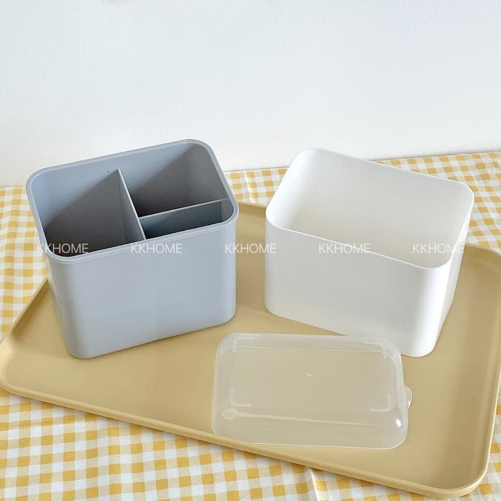ที่คว่ําจาน ที่ใส่ช้อนส้อม มีช่องระบายน้ำ ที่เก็บช้อน อุปกรณ์ในครัว KKHOME รูปที่ 7