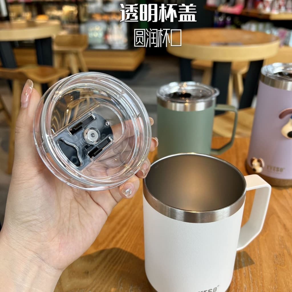 TYESO แท้ แก้วกาแฟความจุขนาดใหญ่พร้อมที่จับ 710ml รูปที่ 4