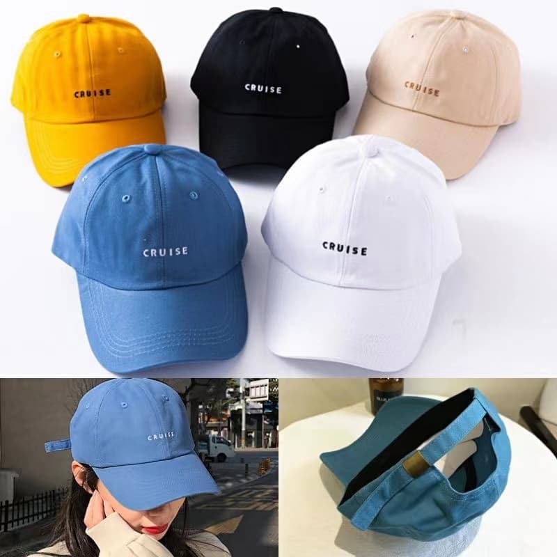 CRUISEพร้อมส่งใน 1 วัน✔ หมวกแก๊ปเบสบอล ปัก CRUISE (มี 5 สี)