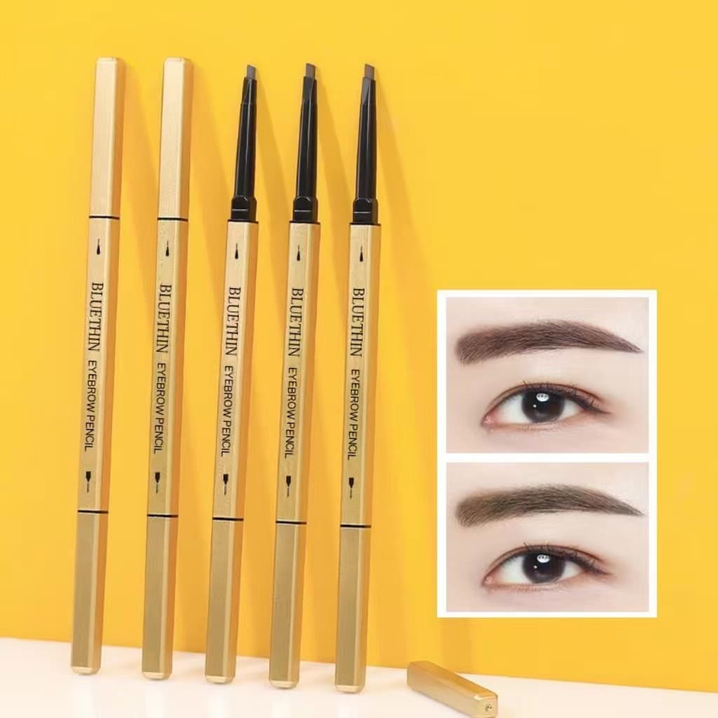 ดินสอเขียนคิ้ว กันน้ำ ดินสอเขียนคิ้วแบบหมุน 2 in 1 มีแปรงปัดคิ้วในตัว มี 5 สีให้เลือก รูปที่ 2