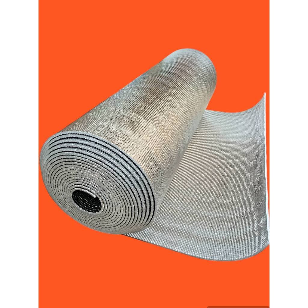 ฉนวนกันความร้อน ฟอยล์2ด้าน พีอีเคลือบฟอยล์2ด้าน.หนา5mm×กว้าง90cm×ยาว10m.Insulations PE + Foil 2 sides 5mm.×90cm×10m. รูปที่ 2