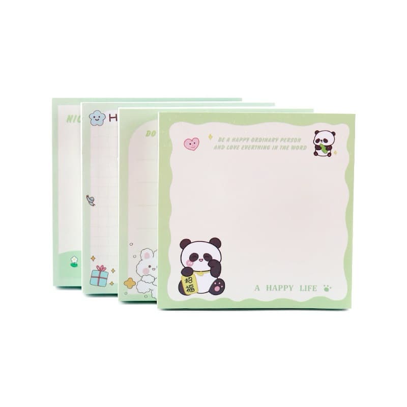 กระดาษโน๊ต แบบมีกาวด้านหลัง ลายน่ารัก ขนาด 8x8 ซม. จำนวน 80 แผ่น รูปที่ 4