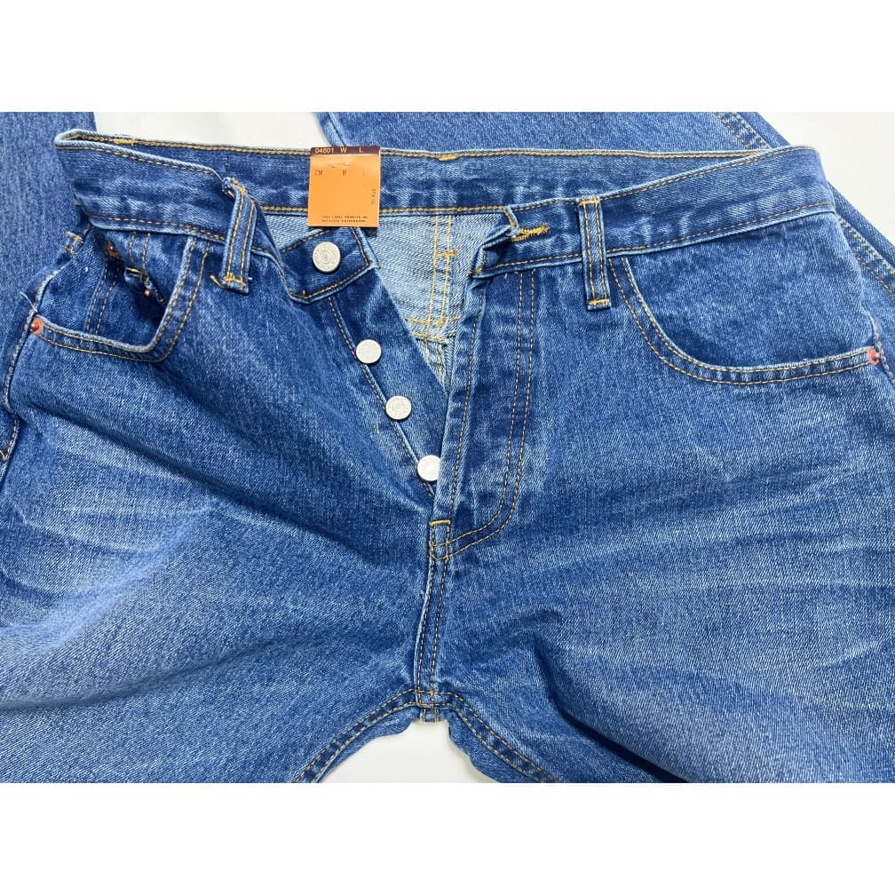 กางเกงยีนส์ ผู้ชาย ริมแดง ทรงกระบอก ผ้าไม่ยืด สีน้ำเงิน LJR Jeans Selvedge Denim Men Jeans รูปที่ 4