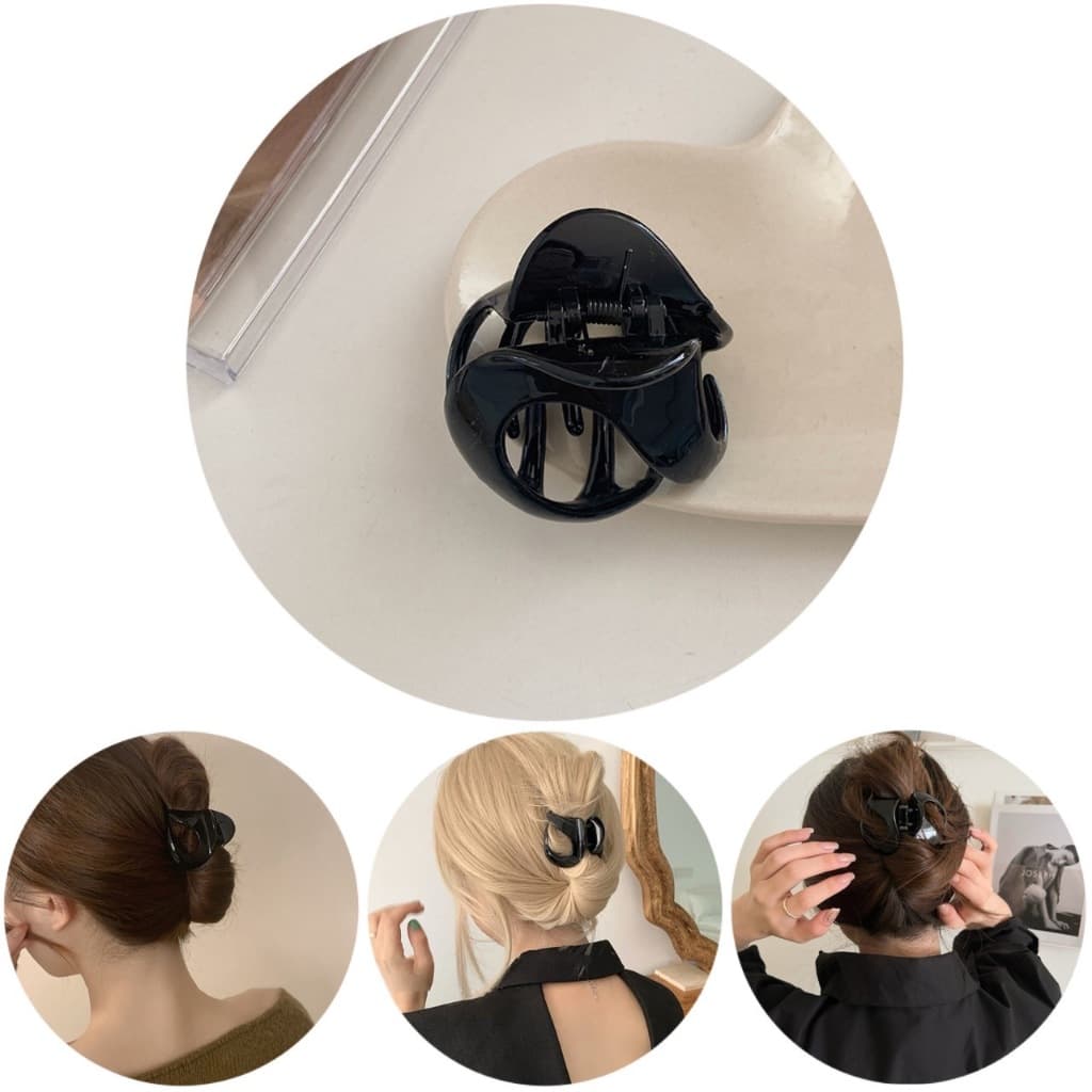 ! ราคา/ชิ้น กิ๊บติดหางม้า ทรงกลม สีเอริธโทน กิ๊บหนีบผมสไตล์มินิมอล กิ๊ฟติดผมยกหางม้า กิ๊บสไตล์เกาหลี รูปที่ 8