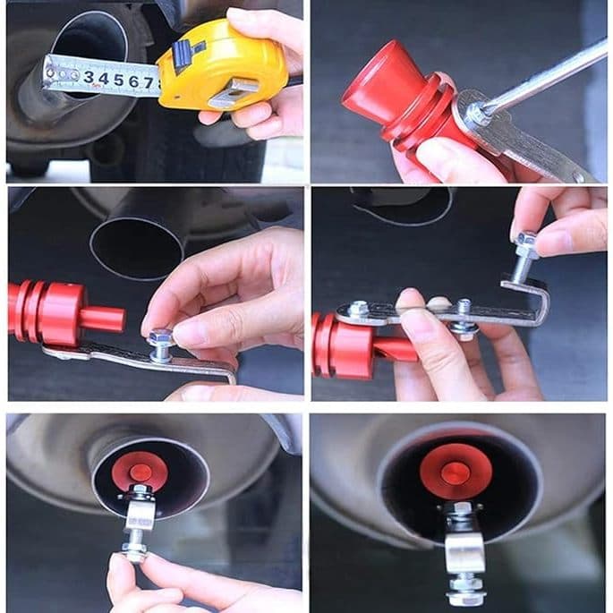 ตัวแปลงเสียงท่อรถยนต์ หวีดเทอร์โบ อุปกรณ์ติดท่อไอเสียแต่งเสียงเทอร์โบ Car Exhaust Pipe Sounder สำหรับท่อไอเสีย รูปที่ 4