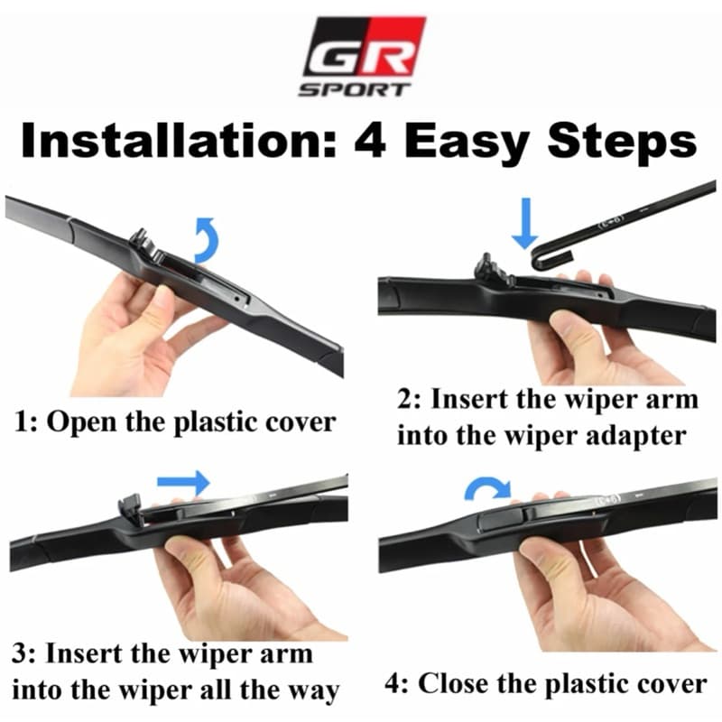 GR SPORT ใบปัดน้ำฝน เกรด OEM คุณภาพสูง รีดน้ำได้ดีเยี่ยม ราคาต่อ 1 ใบ รูปที่ 3