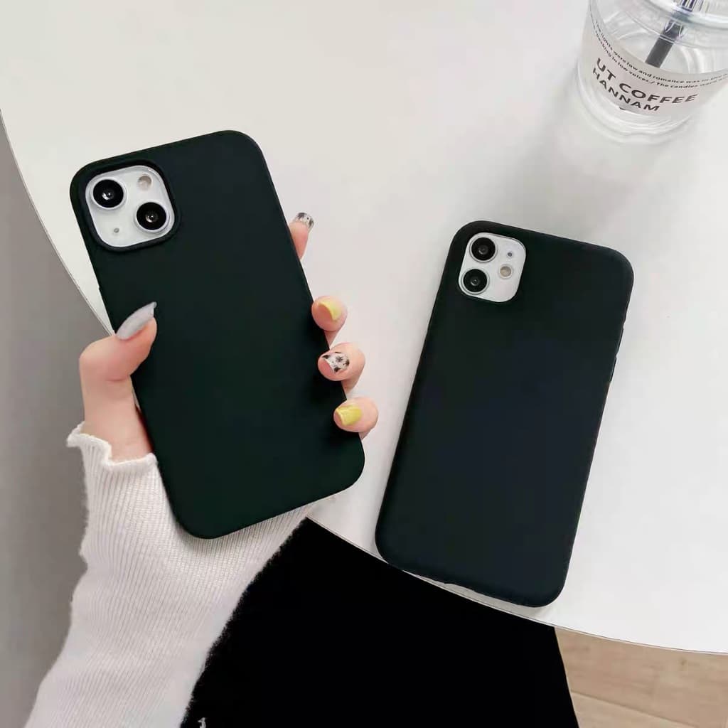 เคสกำมะหยี่ สีม่วงเข้ม สำหรับไอโฟน i15,i6,i6s,i7,i8,SE,​6p,​7p,8p,​X,XR,i11,i12,i13,i14,15,i16,i17pro max,16 plus,17 Air รูปที่ 2