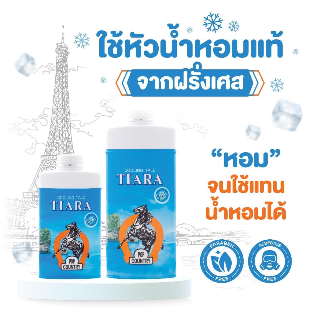 Tiara แป้งเย็นเทียร่าป็อปคันทรี่ 180 ก. รูปที่ 3