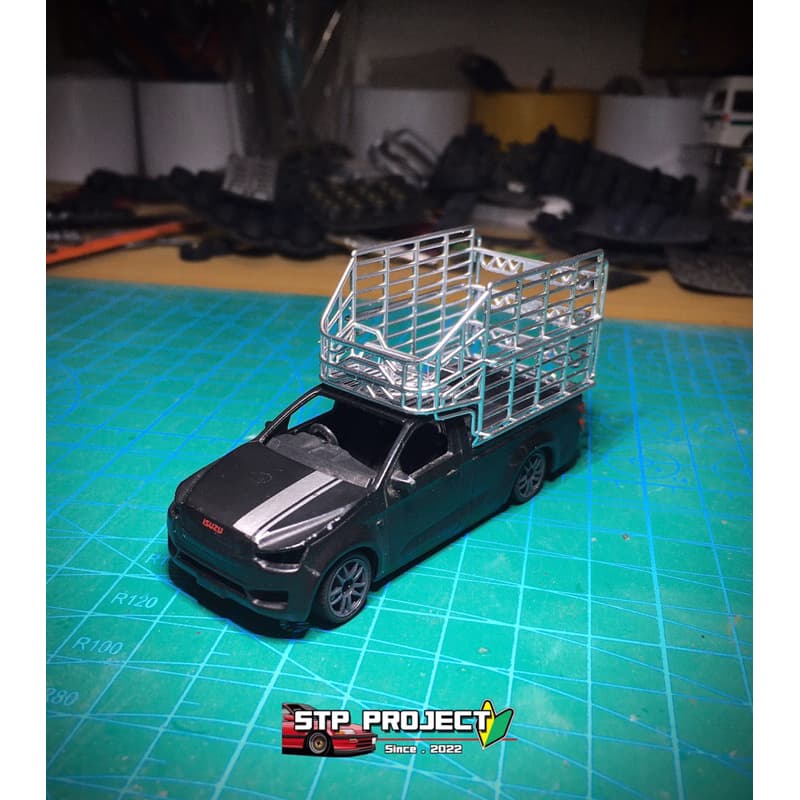 โมเดล คอกสูง สเกล 1/64 สำหรับใส่รถ Dmax majorette รูปที่ 1