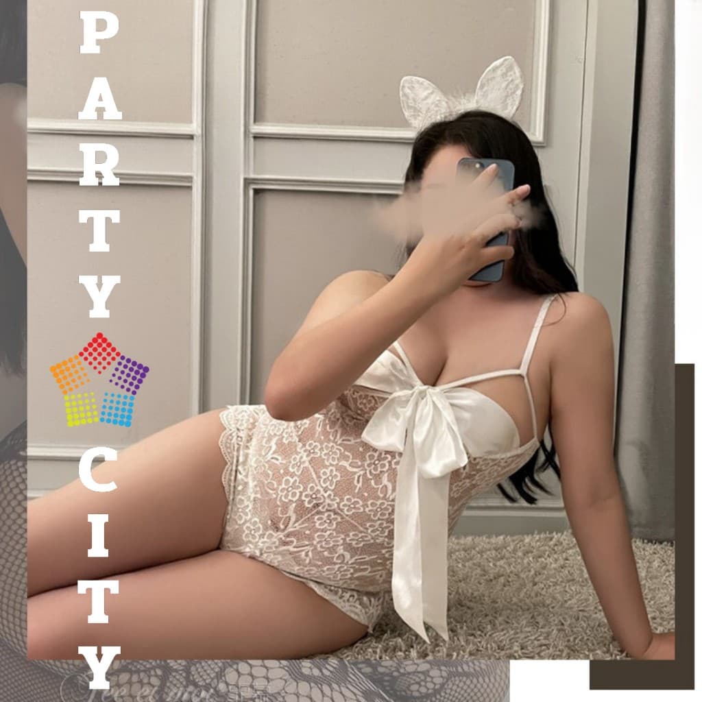 PARTY CITY ชุดนอน ชุด sexy เซ็ตสาวอวบ ​ สายเดี่ยว มีบรา พร้อมจัดส่ง SET-005 รูปที่ 5