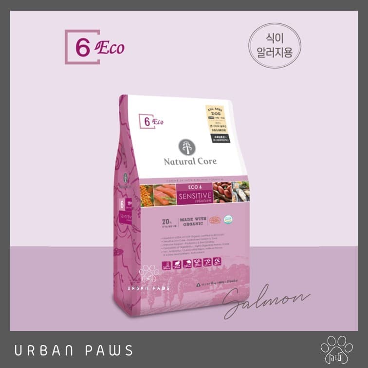 อาหารสุนัข Natural Core - ECO 6 Sensitive Organic Salmon สูตรแซลมอน จากเกาหลี ขนาด 1 kg / 2.4 kg รูปที่ 2