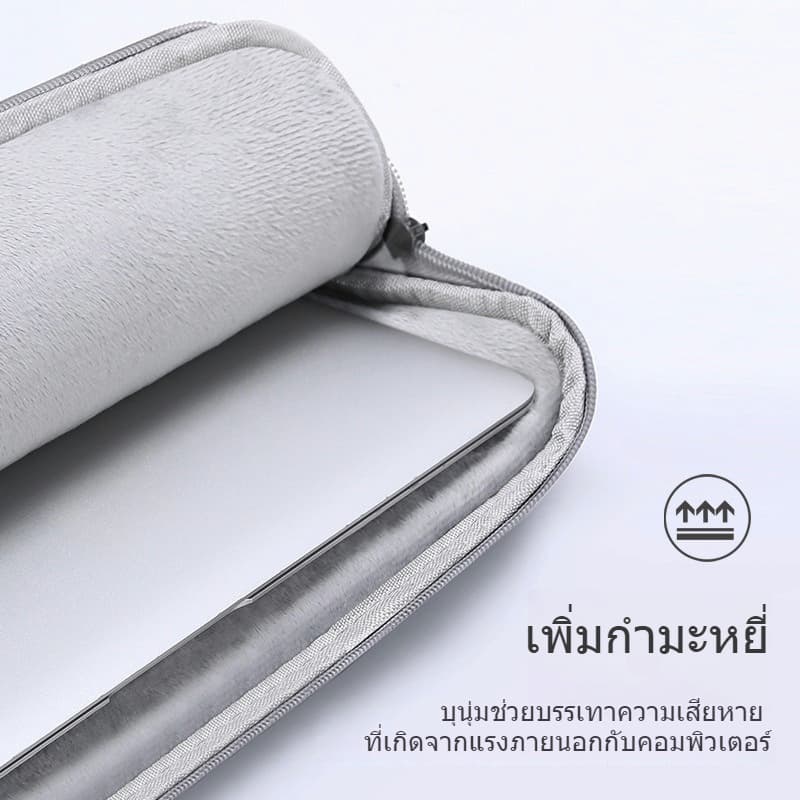 กระเป๋าใส่คอมพิวเตอร์กันน้ำ ป้องกันรอยขีดข่วน มีซิปปิดรอบ ปลอดภัย ใส่แล็ปท็อปและอุปกรณ์เล็กๆ ได้ รูปที่ 5