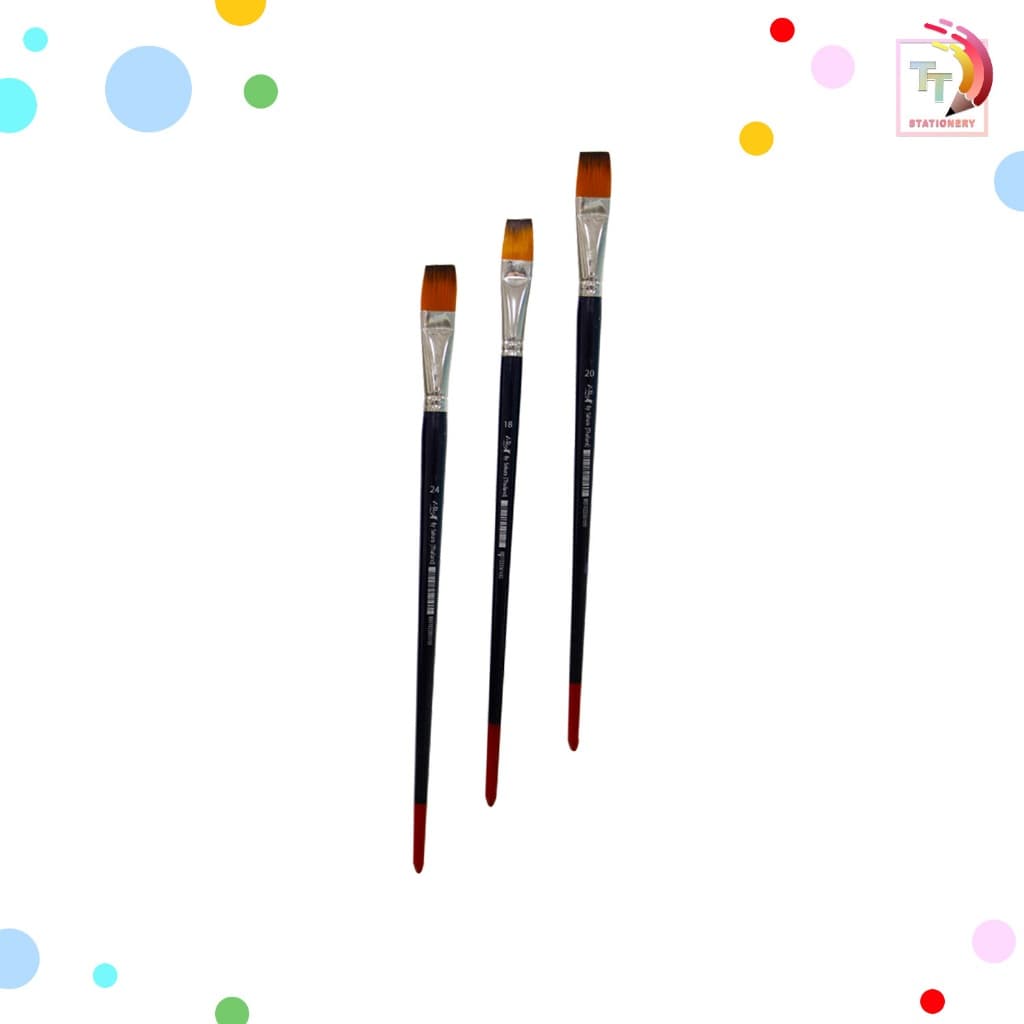 I-Paint พู่กัน รุ่น หัวพัด หัวกลม เบอร์ 0-18 รวมรุ่ม รูปที่ 3
