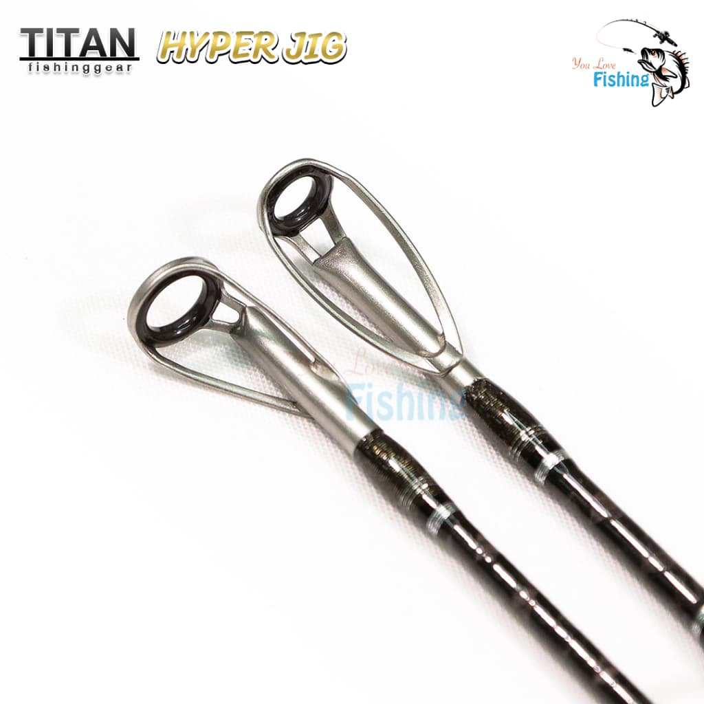 คันจิ้กจากแบรนด์ TITAN รุ่น HYPER JIG ใหม่ล่าสุด ไกด์+รีซีท Fuji 100% แบลงค์ IM7 ลาย X-Cross ทั้งคัน รูปที่ 3