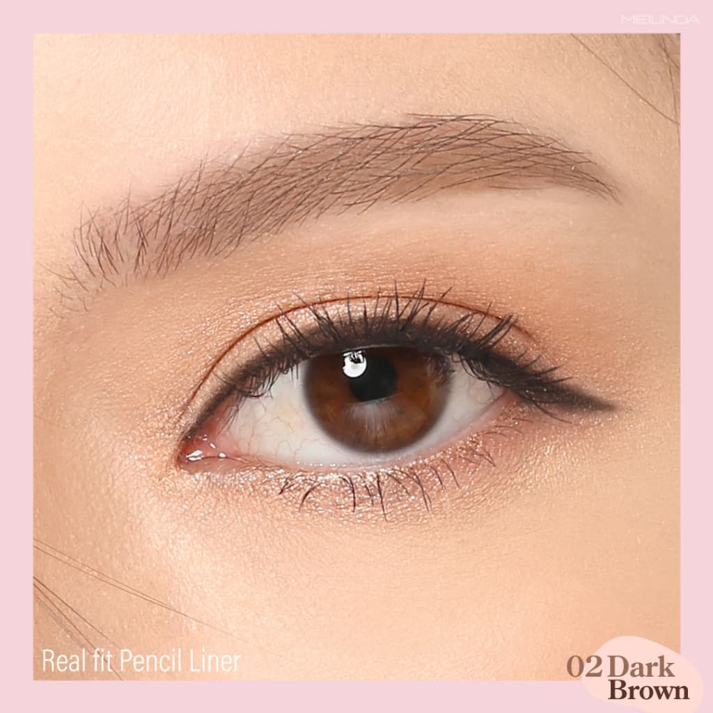 เมลินดา อายไลเนอร์ ดินสอเขียนขอบตา สีชัด ติดทน Meilinda Real Fit Pencil Liner MC 3112 0.3 g. รูปที่ 3