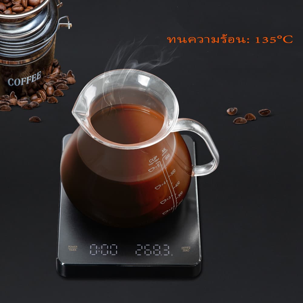 | เครื ่ องชั ่ งกาแฟดิจิตอล Espresso พร ้ อมตัวจับเวลา Smart Kitchen coffee Scale รูปที่ 2