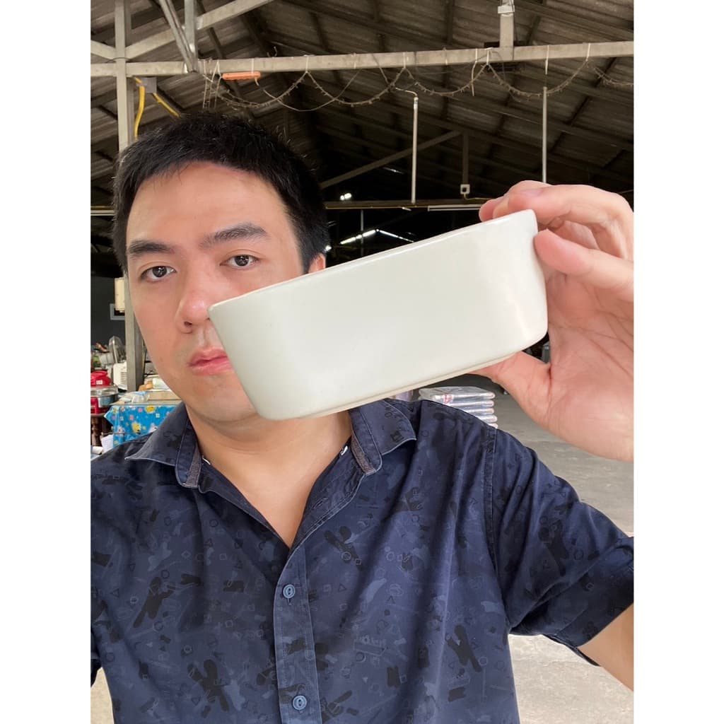 ถาดอบขนม ถาดลาซานญา ถาดเซรามิค สี่เหลี่ยมจัตุรัส 6 นิ้ว สีพาสเทล ออกใบกำกับภาษีได้ รูปที่ 4