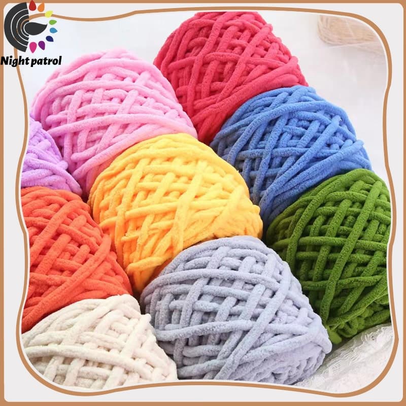 เส้นด้ายถัก สีพื้น 1 ply 100 กรัม ถักมือโครเชต์ DIY จากไทย รูปที่ 1