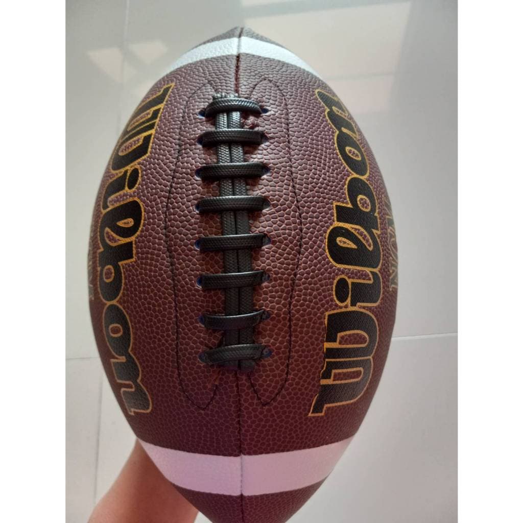 อเมริกันฟุตบอล american football รักบี้ หนังเทียม ขนาดมาตรฐาน เบอร์ 9 รูปที่ 3