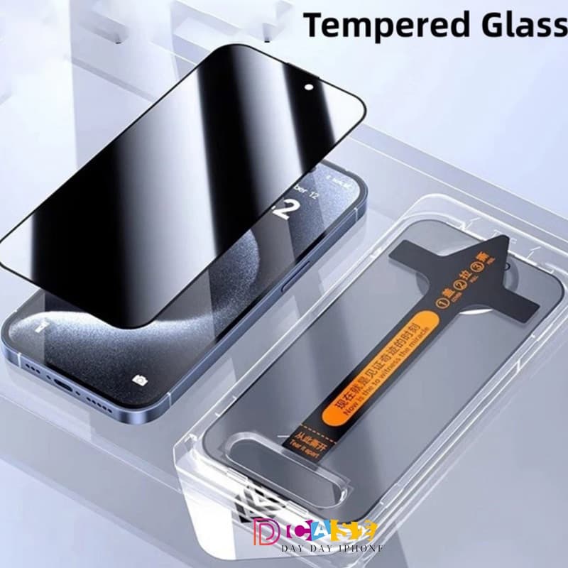 ฟิล์มกระจก ฟิล์มกันมอง For iPhone 11 17 16 13 15 14 12 Pro Max XR 7 8 Plus 6 6s+ XS Max ฟิล์มกันเสือก ไอโฟน กันมองข้าง รูปที่ 1