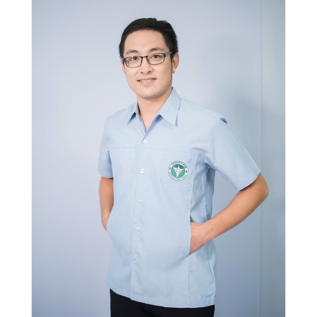เสื้อตรวจการฟ้า ชาย ปัก สธ. รูปที่ 2