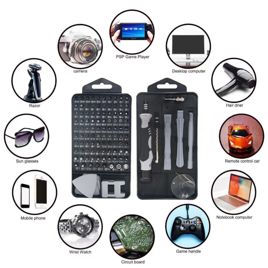 115-in-1ชุดไขควง Precision Torx Phillips Hex Head ชุดไขควงแม่เหล็ก รูปที่ 5